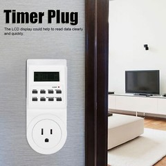 (TST01US Plug 110V)Timer Switch Plug Intelligent Programmable Outlet Timer CS AC