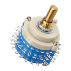 Compact 2Pole 24step Rotary Switch for DIY Audio Volume Control Applications