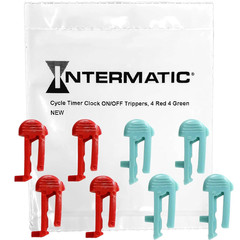 Cycle Timer Clock On/Off Plastic Switch Trippers – TN, PB, TB Series, 4 Red, 4 G
