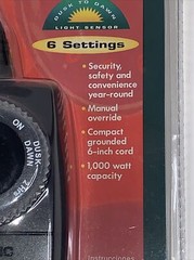 Intermatic Outdoor Timer / Six(6) Settings – Conserves Energy Dusk To Dawn