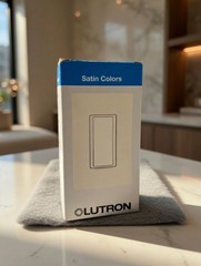 New Lutron 15A Single Pole Switch Model SC-1PS-SW In Snow White