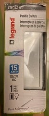 Legrand Paddle Switch 15 AMP 120/277 VAC