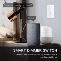 MOES Wifi RF Smart Light Dimmer Switch, Smart Life/Tuya APP Relay Status Backlig
