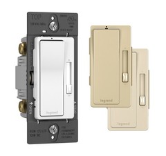 1 PC Radiant RH453PTCCCV6 450W Preset Decorator Rocker Dimmer Switch 3Way