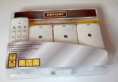 Defiant 3 Pack Indoor Wireless Remote Control Electric Outlet Receivers 110395
