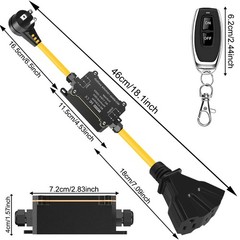 AC110V Outdoor Wireless Remote Control Power Switch, AC110V/120V/250V/20A Hea…