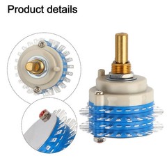 Robust Dual Pole Rotary Potentiometer with 24 Steps for Reliable Volume Control