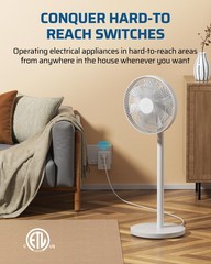 DEWENWILS Indoor Remote Control Outlet, Expandable Remote Light Switch Kit, W…