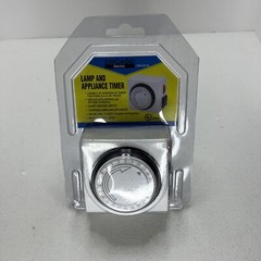 Chicago Electric Lamp Appliance Timer 2 Two Outlets 125 VAC 60 Hz 15 AMPS