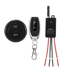 dstfuy Mini Wireless 12V/5V/48V 10A Relay Remote Switch with 328FT Range