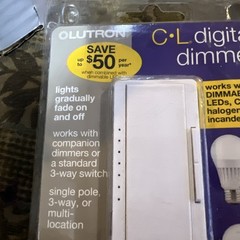 Lutron Maestro CL Digital Dimmer White Single Pole, 3-way – MACL-153MH-WH