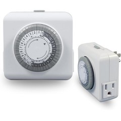 2 Pack 110-125V 3-Pin Mechanical Timer For Home Appliance 24-Hour Outlet Device