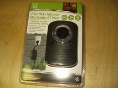 ECO Plugs Mechanical TIMER OUTDOOR 1000W 2 4 6 8 Hr. Dusk/Dawn 2 OUTLET 15 amp