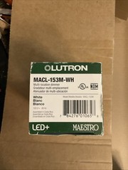 Lutron MAESTRO MACL-153M-WH Lighting Dimmer Incandescent Rocker