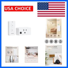 Remote Control Outlet with Portable Magnetic Switch, 200FT Long Range Wireles…