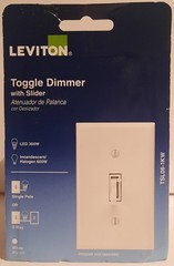 Leviton Toggle Dimmer with Slider TSL06-1KW White