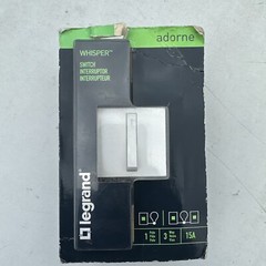 Legrand Adorne Whisper Collection 15A 3-Way Switch White ASWR1532W8