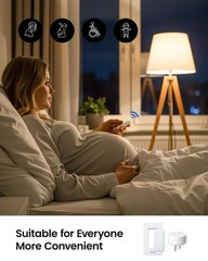 Remote Control Outlet Plug Switch, Buckle Design & Removable Wireless Light S…