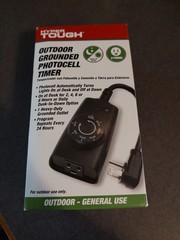 NEW Hyper Tough 1-Outlet Outdoor Photocell & 24 Hour Timer # HTH2062