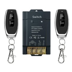 12V Wireless Remote Switch with 328 ft Long Range, DC 12V/24V/48V/72V Current…