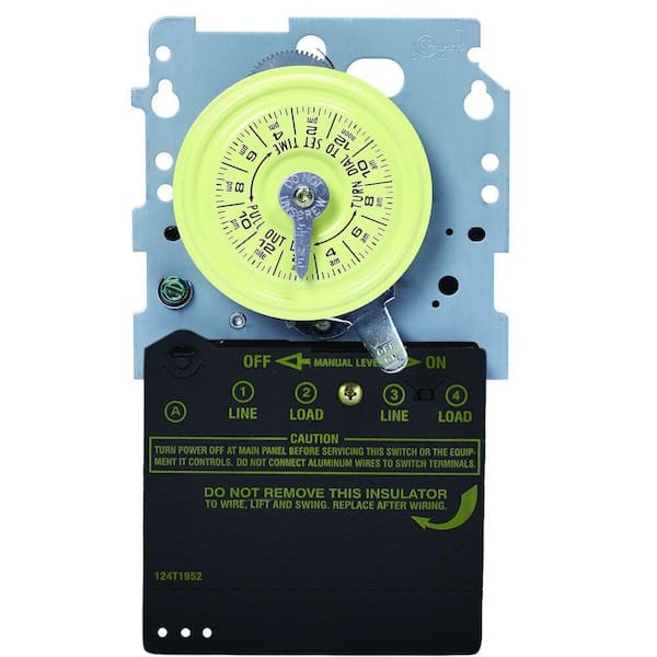 Intermatic T100 Ser 40 Amp 208-277V DPST 24-Hr Mechanical Time Switch Mechanism
