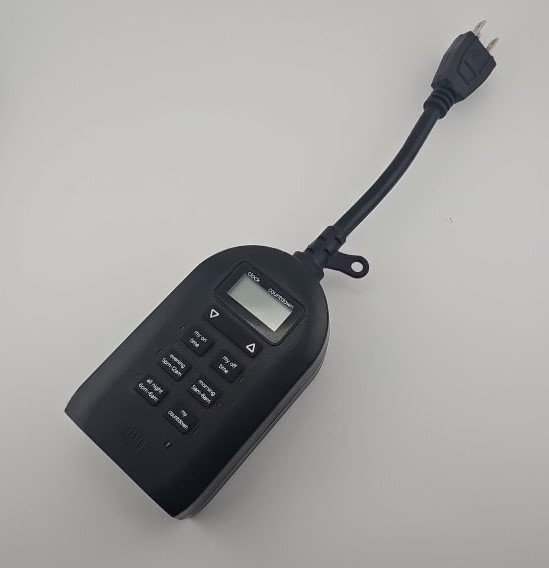 MyTouchSmart Digital Outdoor Timer Plug Model 26898 Dual Outlet Countdown