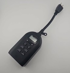 MyTouchSmart Digital Outdoor Timer Plug Model 26898 Dual Outlet Countdown