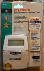 SYLVANIA DIGITAL LAMP AND APPLIANCE TIMER SA140 15 Amps 4 ON/OFF SETTINGS NIB