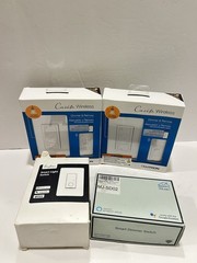 LOT of 2 Lutron Caseta Wireless Dimmer & Remote P-PKG1W-WH-R Wall/Ceiling Extra