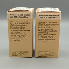 Lot of 2 Lutron Dimmer Wall Light Switch 150 W 120V 60Hz DVCL-153P-WH New