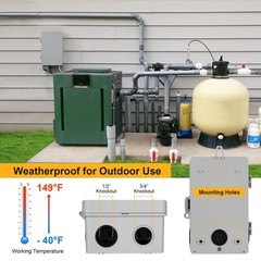 Wifi Pool Timer 40 Amp 1hp 120v 2hp 240v Outdoor Indoor Smart Switch Heavy Duty