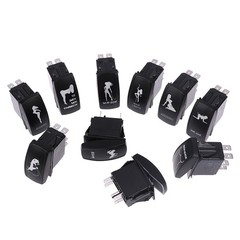1pcs 5 Pin Car Boat Caravan Rocker Switches Waterproof 12V/24V Rocker Switch GA