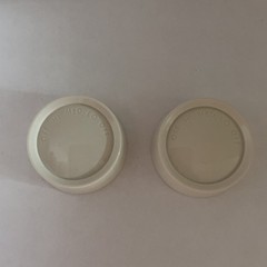 qty.2 NEW Almond Lutron Round Rotary Dial Light Switch Knob Replacement Style 1