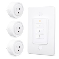 656ft Wireless Wall-Switch: Remote Control Outlet 3 Pack — Lights & Small App…