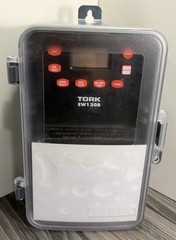 TORK EW120B Digital Timer 7Day 120‑277V SPDT 20‑Event Gray & Clear Enclosure