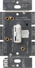 Lutron Toggler Quiet 3-Speed Slide-To-Off Fan Control, 1.5-Amp, Single-Pole/3-Wa
