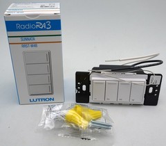 Lutron Sunnata RRST-W4B-SW 4-Button White Radio RA2 RA3 Keypad LED Wireless