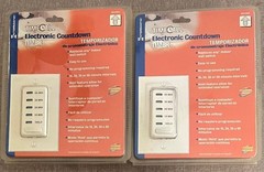 2X Intermatic EI210W Electronic Auto-Off Timer Wall Switch 10/20/30/60 Minutes