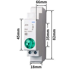 Long Life Span of 30000 Hours on the LED Indication Light JD9 at 24 Volts