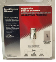 Legrand Pass Seymour T600EWV Toggle Preset Dimmer Single Pole or 3 Way New