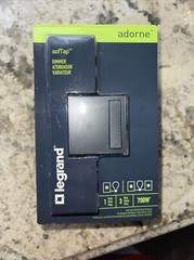 Legrand Adorne Dimmer SofTap 700w S1/S3 Model ADTP703TUG4 Magnesium In Color