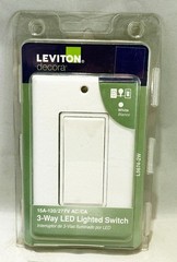 Leviton White 15 Amp Single Pole Rocker Light 3 Way Switch NEW SEALED L5674-LW