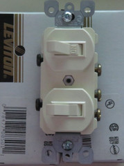 2 LEVITON 15A COMBINATION 1 SINGLE POLE ONE 3-WAY SWITCHES 5241-A