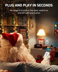 DEWENWILS Indoor Remote Control Outlet, Expandable Remote Light Switch Kit, W…