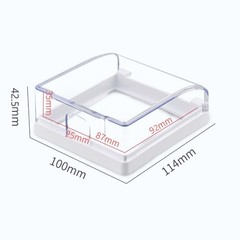 For Outdoor Use Waterproof Socket Transparent High-strength Plastic