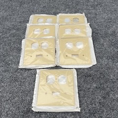 Lot of 7 – Leviton 001-86005 Plastic Combination Wall Plate ivory color