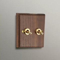 Aesthetic Walnut Wood Rocker Switch with Easy Operation and Safety Design