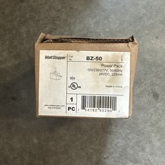 Wattstopper BZ-50 Power Pack 120 277V 50/60Hz 24VDC 225mA