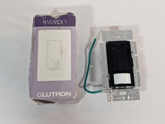 Lutron Maestro MSCL-OP153M BLACK LED Motion Sensor with CL Dimmer Switch