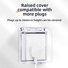 For Outdoor Use Waterproof Socket Transparent High-strength Plastic